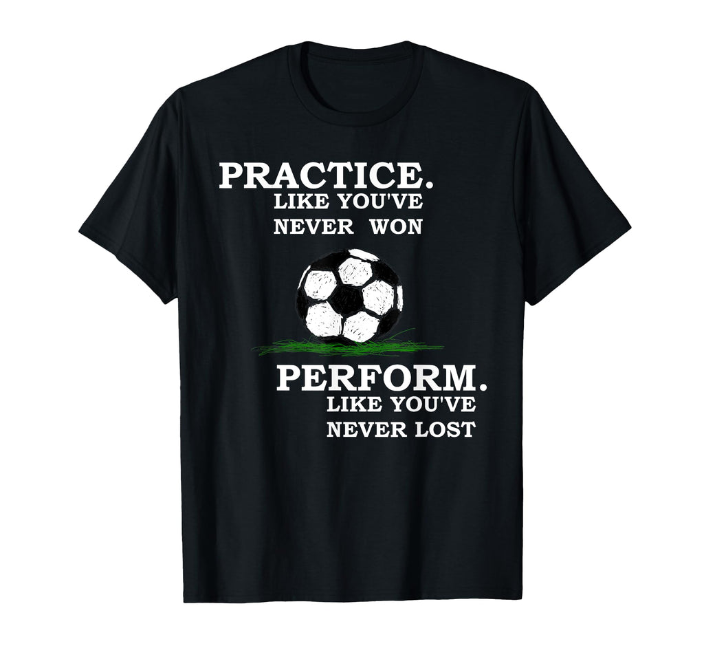Inspirational Motivation Soccer T-Shirt - Minimalist Print Men Women Aurapick