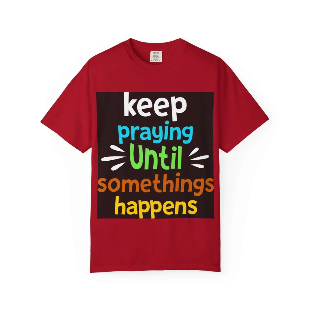 Inspirational Praying T-Shirt for Everyday Motivation Back To Basics