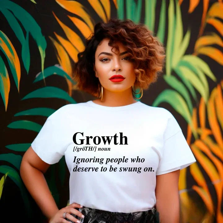 Growth Definition Graphic Tee – Unisex Uplifting Message T-Shirt Adorb Custom Tees