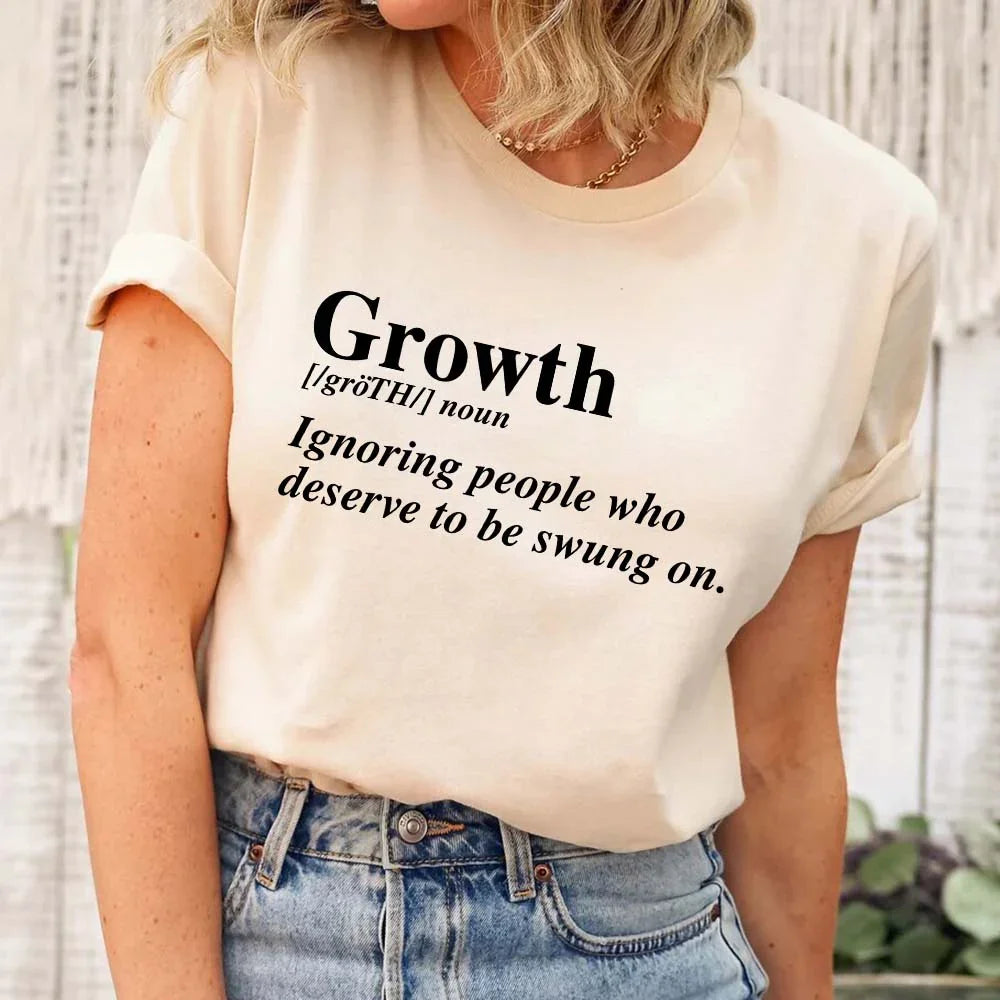 Growth Definition Graphic Tee – Unisex Uplifting Message T-Shirt Adorb Custom Tees