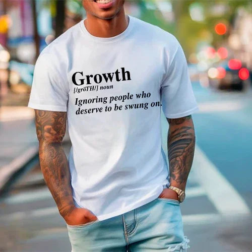 Growth Definition Graphic Tee – Unisex Uplifting Message T-Shirt Adorb Custom Tees