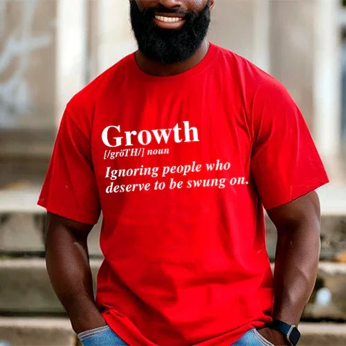 Growth Definition Graphic Tee – Unisex Uplifting Message T-Shirt Adorb Custom Tees