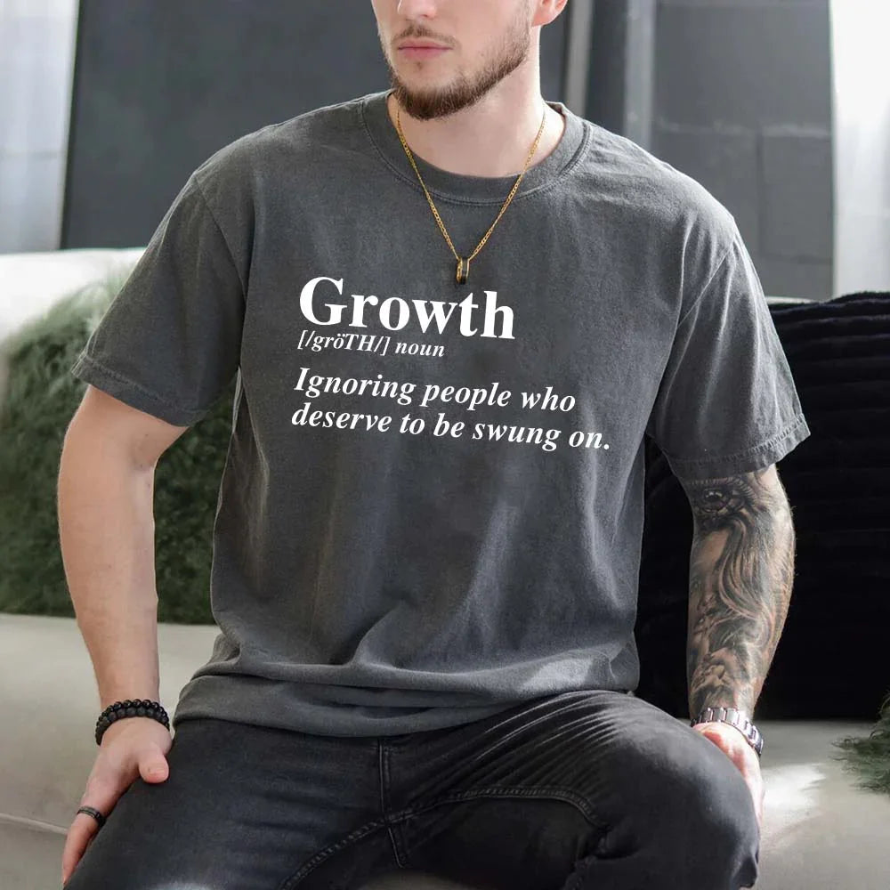 Growth Definition Graphic Tee – Unisex Uplifting Message T-Shirt Adorb Custom Tees