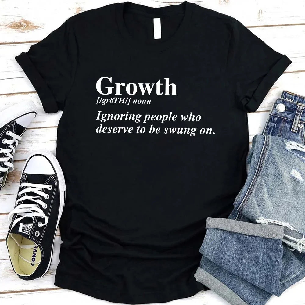 Growth Definition Graphic Tee – Unisex Uplifting Message T-Shirt Adorb Custom Tees
