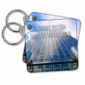 3dRose Key Chains The higher you aim the higher you can reach - Inspiring motivating words - motivational sayings (kc-155644-1)