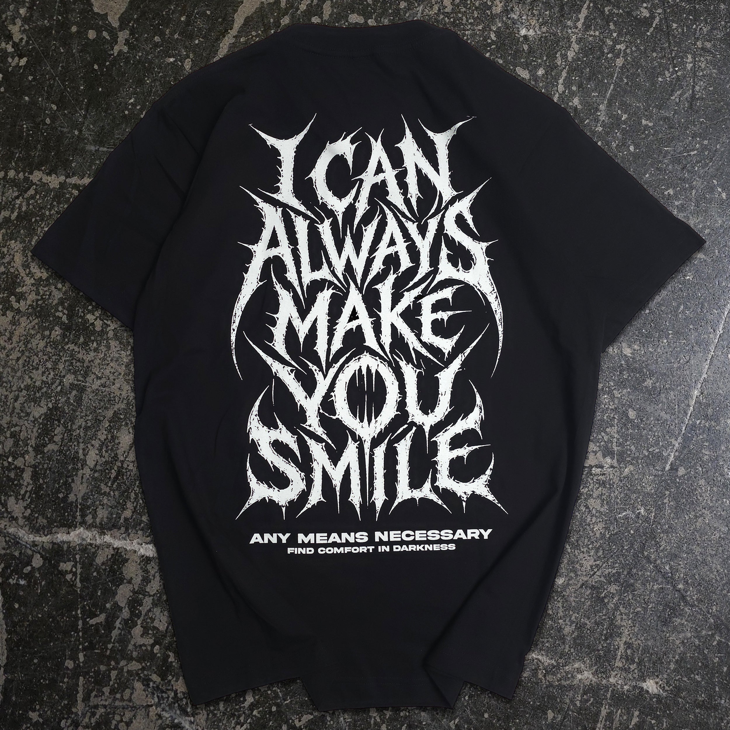 Always Smile T-Shirt Any Means Necessary Clothing