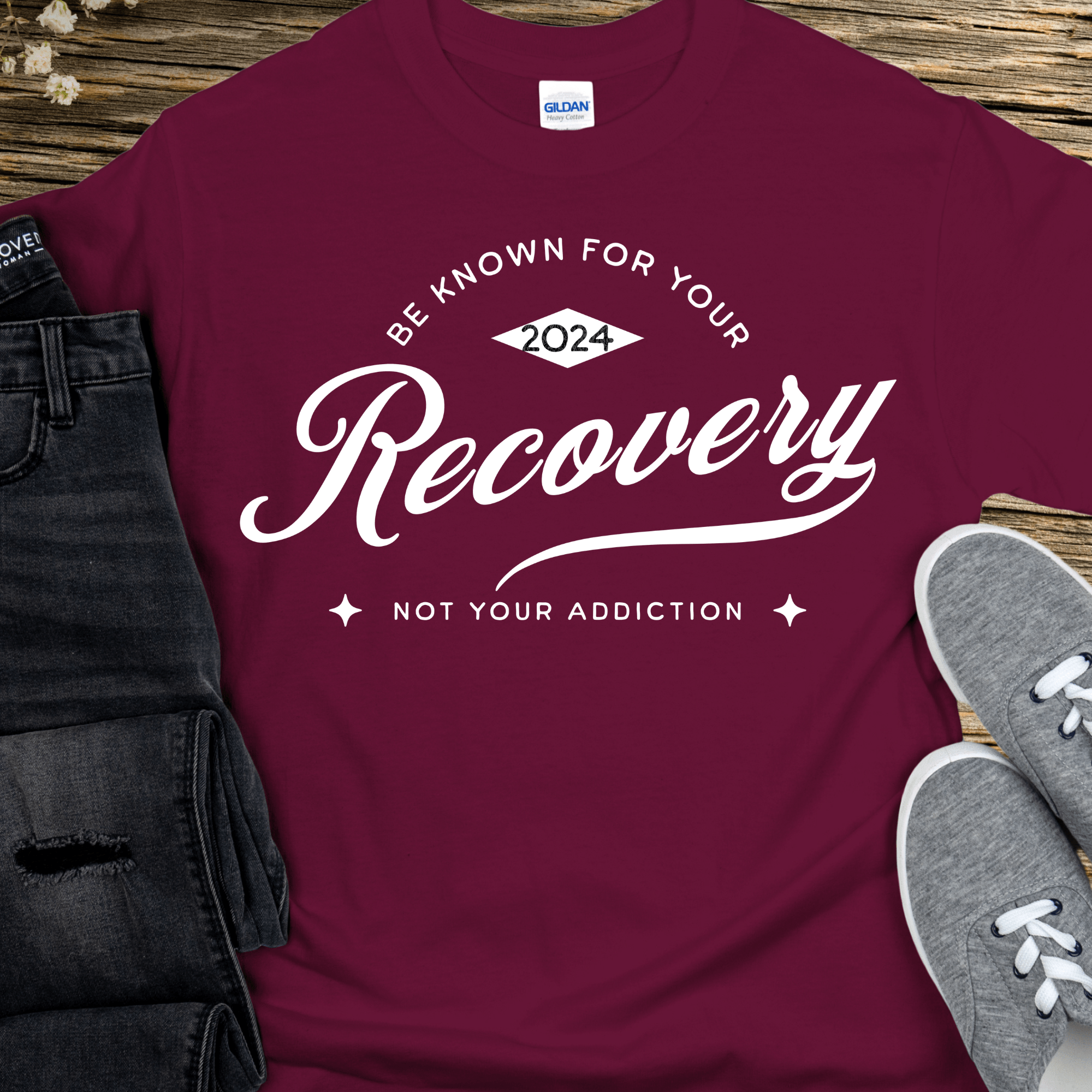 Custom Recovery T-Shirt | Inspiring Sobriety |  Be Known For Your Recovery Inspiring Sobriety
