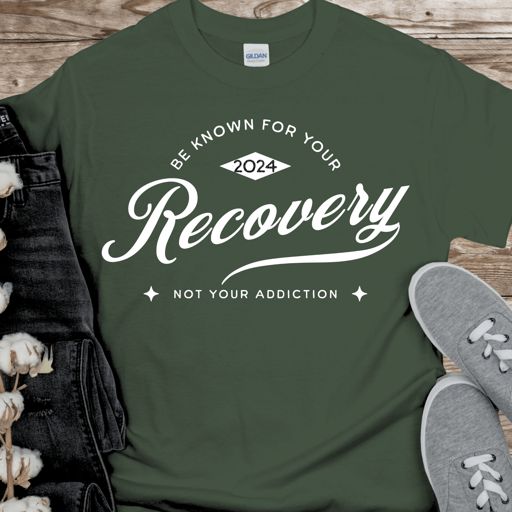 Custom Recovery T-Shirt | Inspiring Sobriety |  Be Known For Your Recovery Inspiring Sobriety