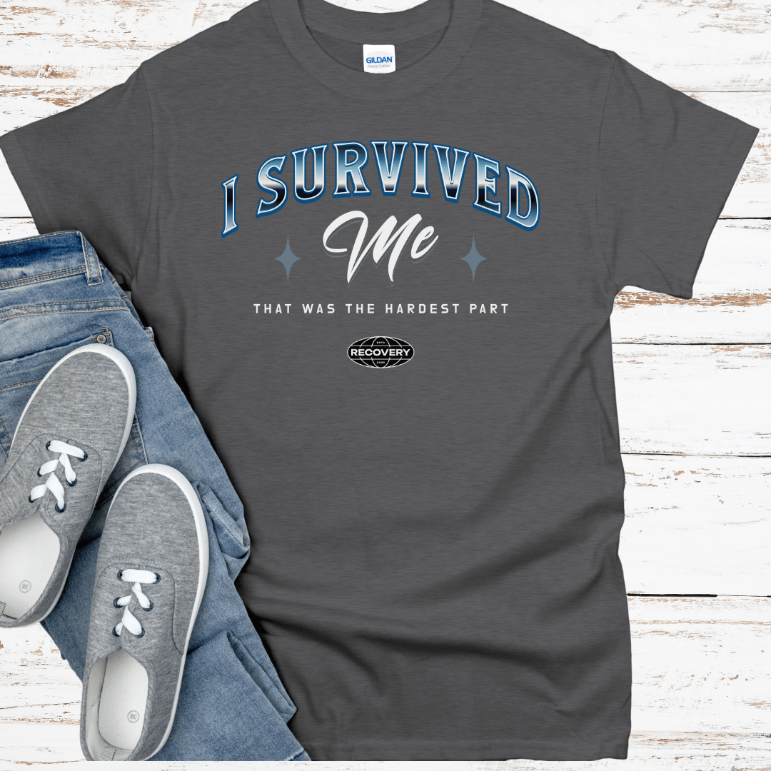 Custom Recovery T-Shirt | Inspiring Sobriety |  I Survived Me Inspiring Sobriety