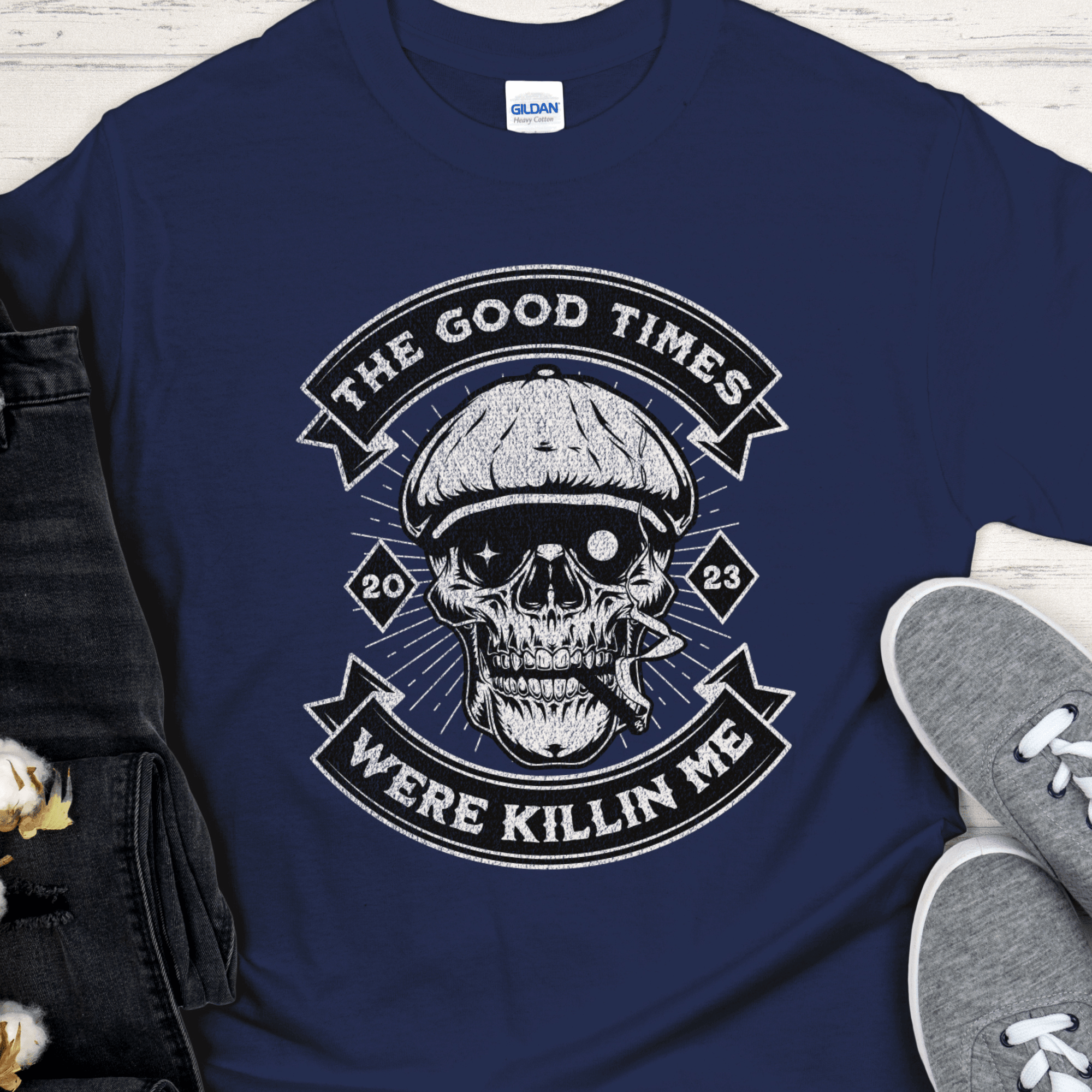 Custom Recovery T-Shirt | Inspiring Sobriety | The Good Times Were Killin Me - Inner Stride Official