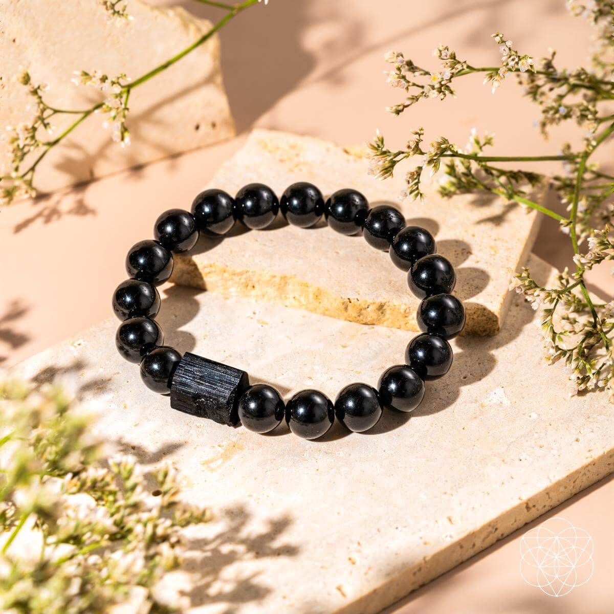 Habit Breaker - Black Obsidian & Tourmaline Bracelet - Inner Stride Official