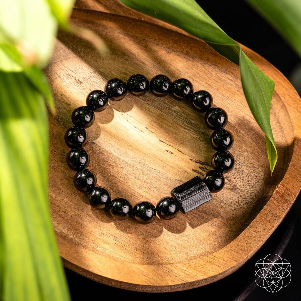 Habit Breaker - Black Obsidian & Tourmaline Bracelet - Inner Stride Official