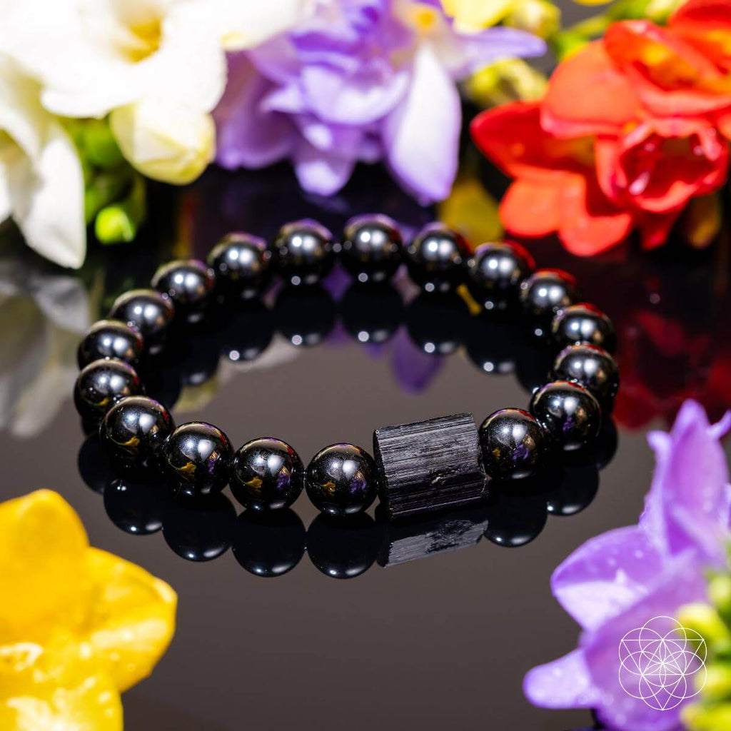 Habit Breaker - Black Obsidian & Tourmaline Bracelet - Inner Stride Official