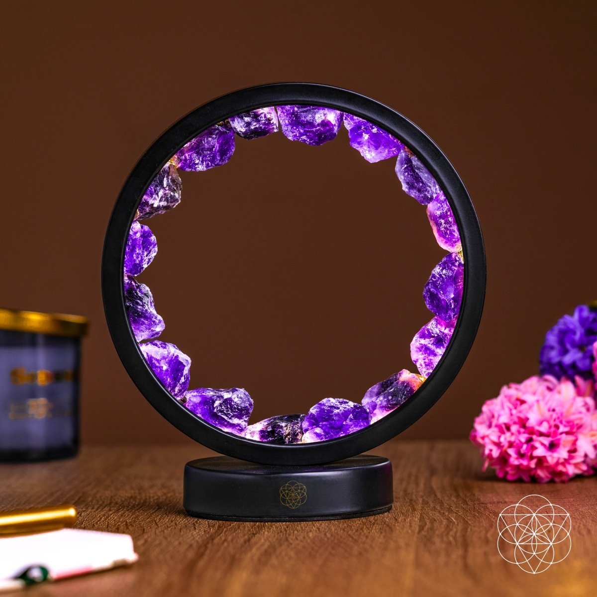 I Am At Peace - Spiritual Protection Amethyst Lamp - Inner Stride Official