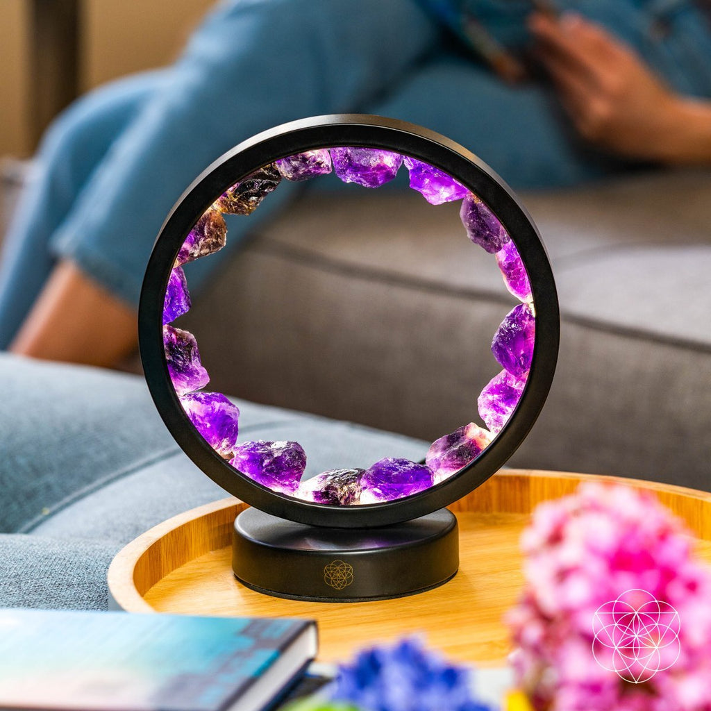 I Am At Peace - Spiritual Protection Amethyst Lamp - Inner Stride Official