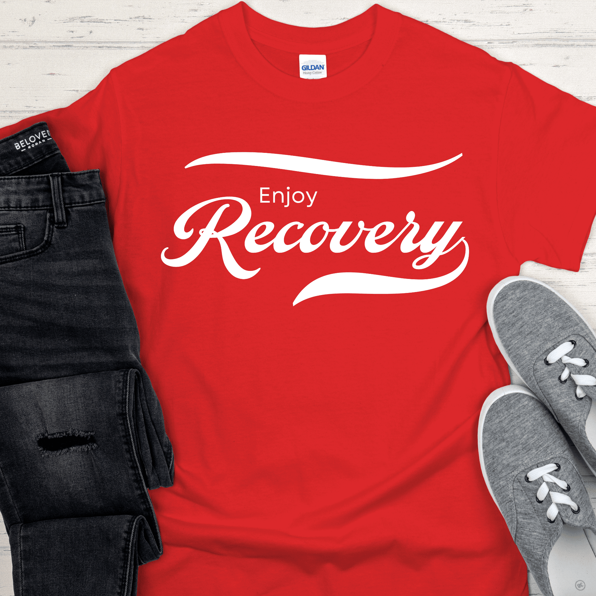 Recovery T-Shirt | Inspiring Sobriety | Enjoy Recovery - Inner Stride Official