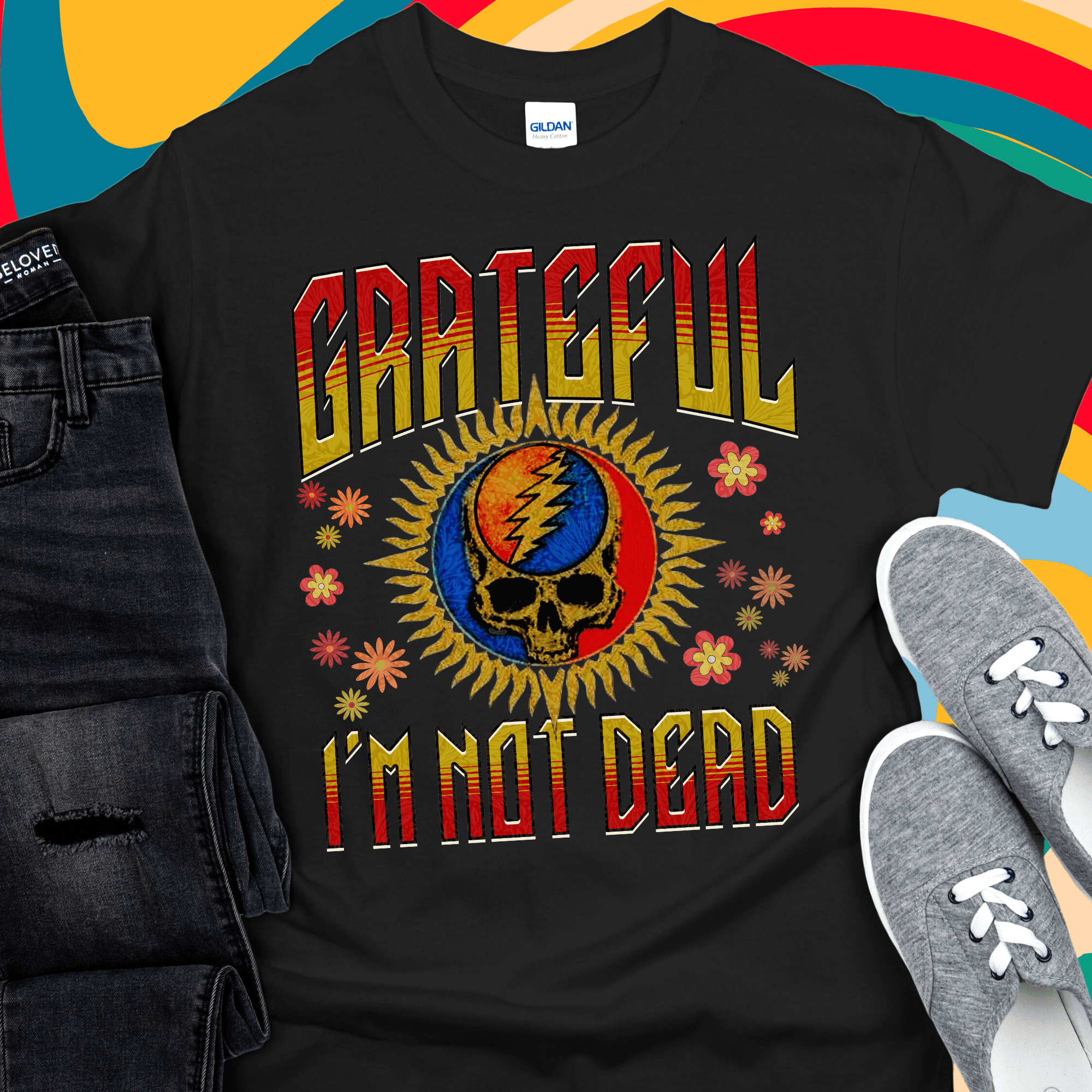 Recovery T-Shirt | Inspiring Sobriety | Grateful I'm Not Dead - Inner Stride Official