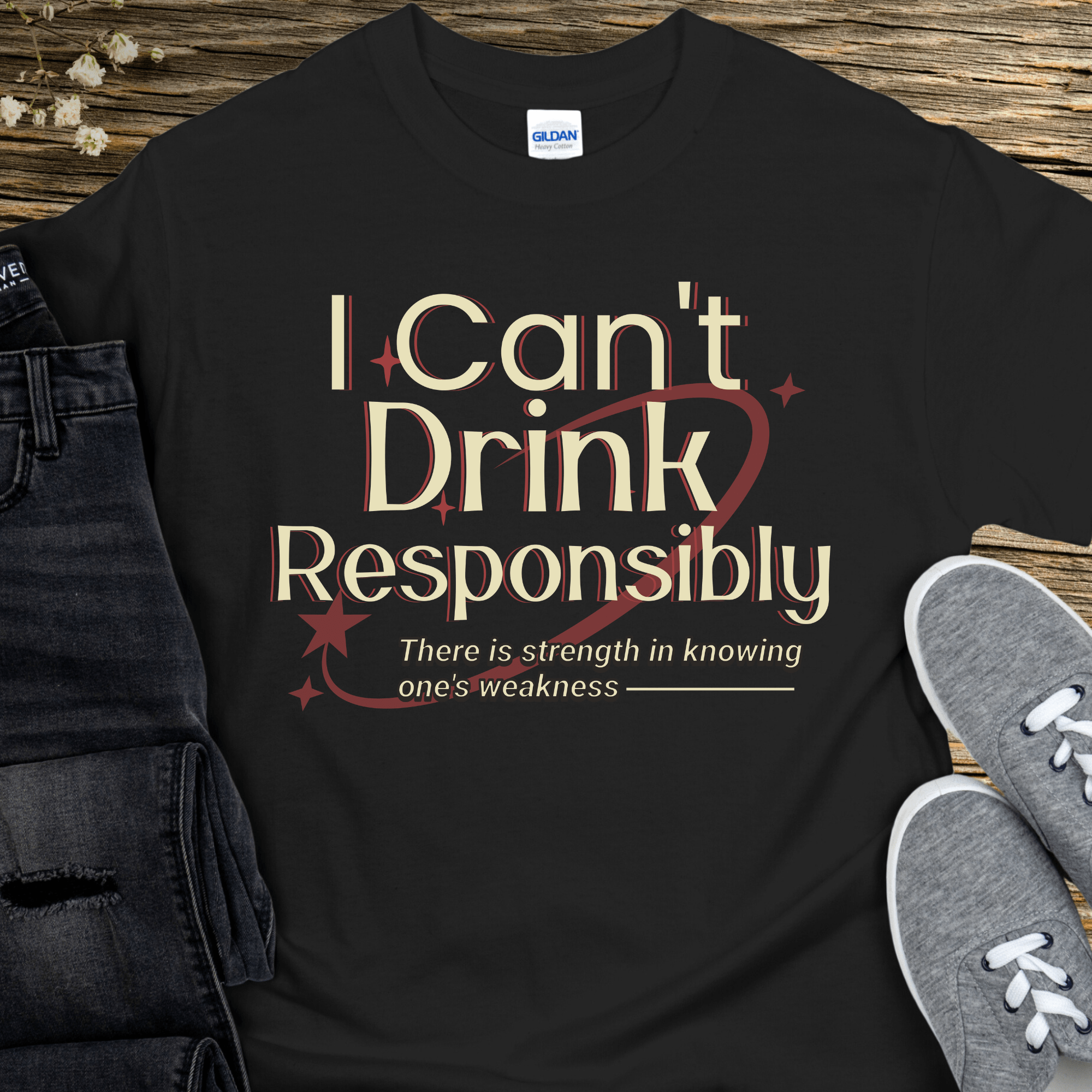 Recovery T-Shirt | Inspiring Sobriety |  I Can't Drink Responsibly Inspiring Sobriety