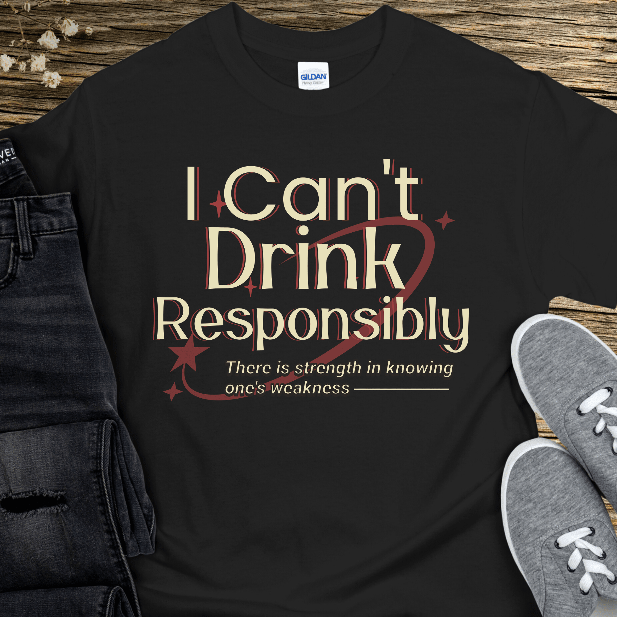 Recovery T-Shirt | Inspiring Sobriety | I Can't Drink Responsibly - Inner Stride Official