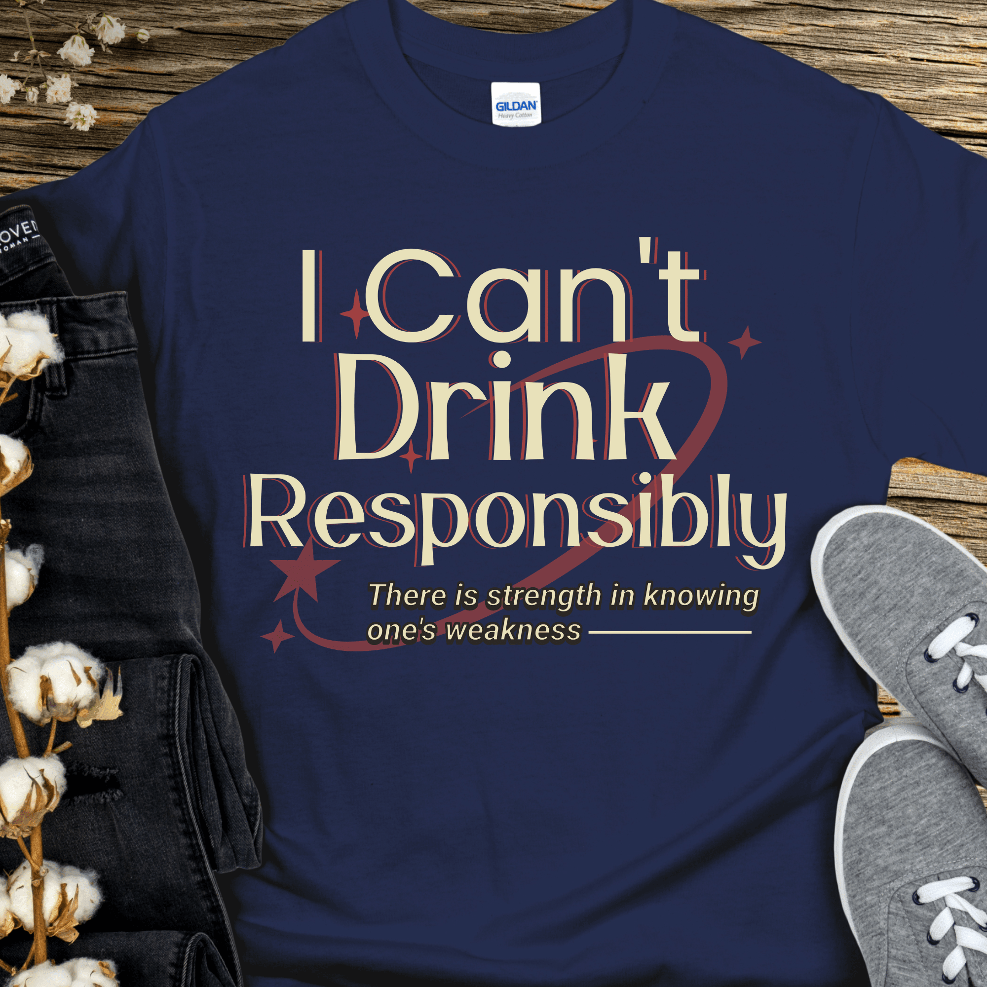 Recovery T-Shirt | Inspiring Sobriety | I Can't Drink Responsibly - Inner Stride Official