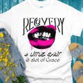 Recovery T-Shirt | Inspiring Sobriety |   Recovery - Grit and Grace Inspiring Sobriety