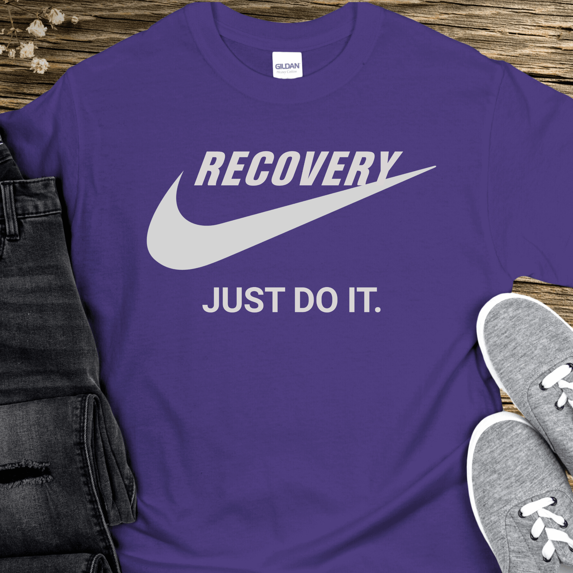 Recovery T-Shirt | Inspiring Sobriety | Recovery - Just Do It - Inner Stride Official