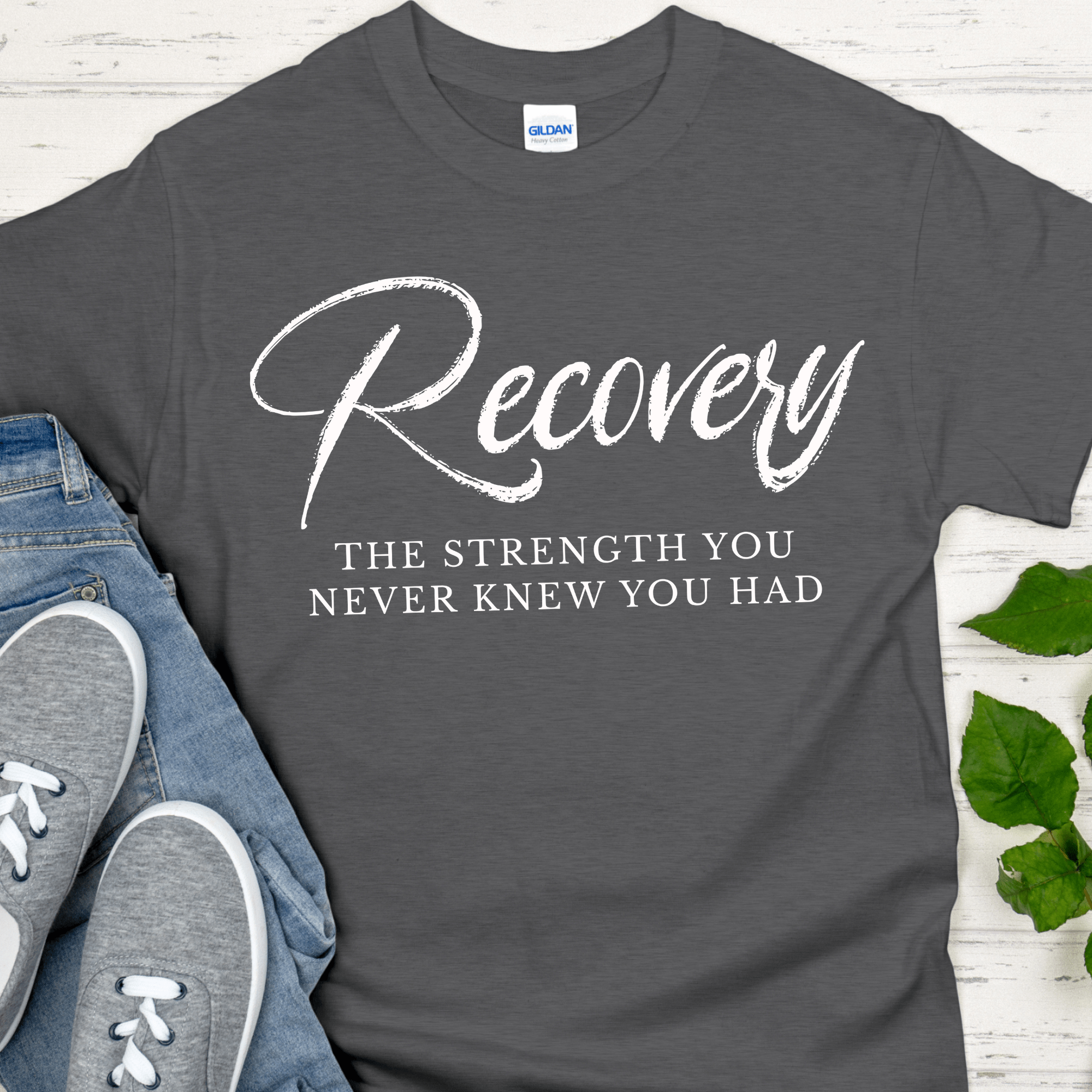 Recovery T-Shirt | Inspiring Sobriety |  Recovery The Strength You Never Knew You Had Inspiring Sobriety