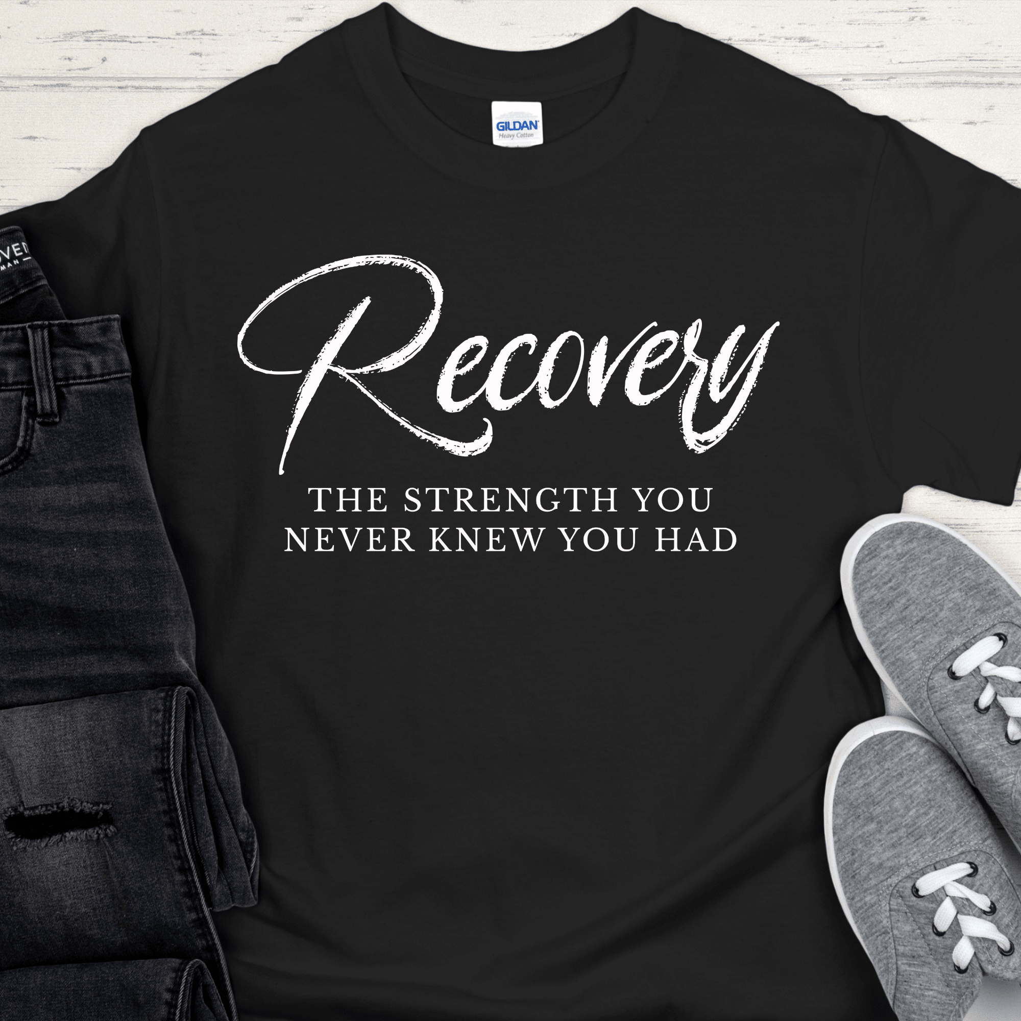 Recovery T-Shirt | Inspiring Sobriety | Recovery The Strength You Never Knew You Had - Inner Stride Official