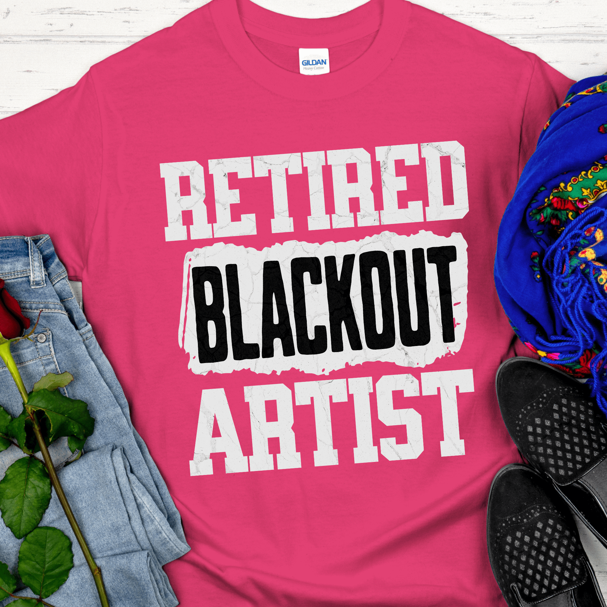Recovery T-Shirt | Inspiring Sobriety |  Retired Blackout Artist Inspiring Sobriety