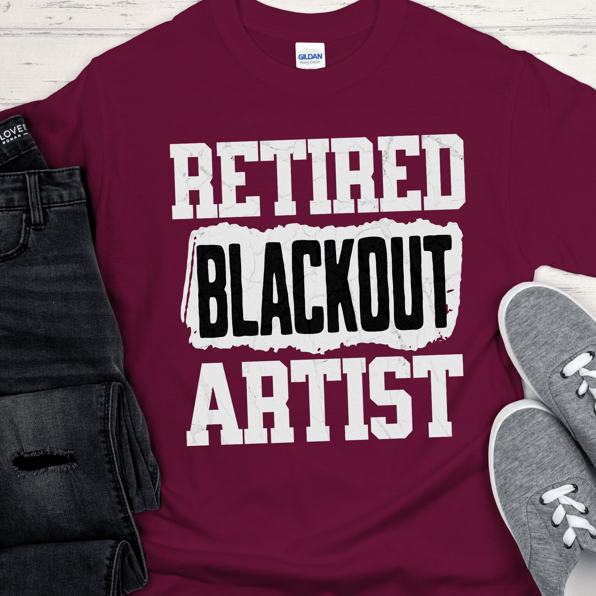Recovery T-Shirt | Inspiring Sobriety | Retired Blackout Artist - Inner Stride Official
