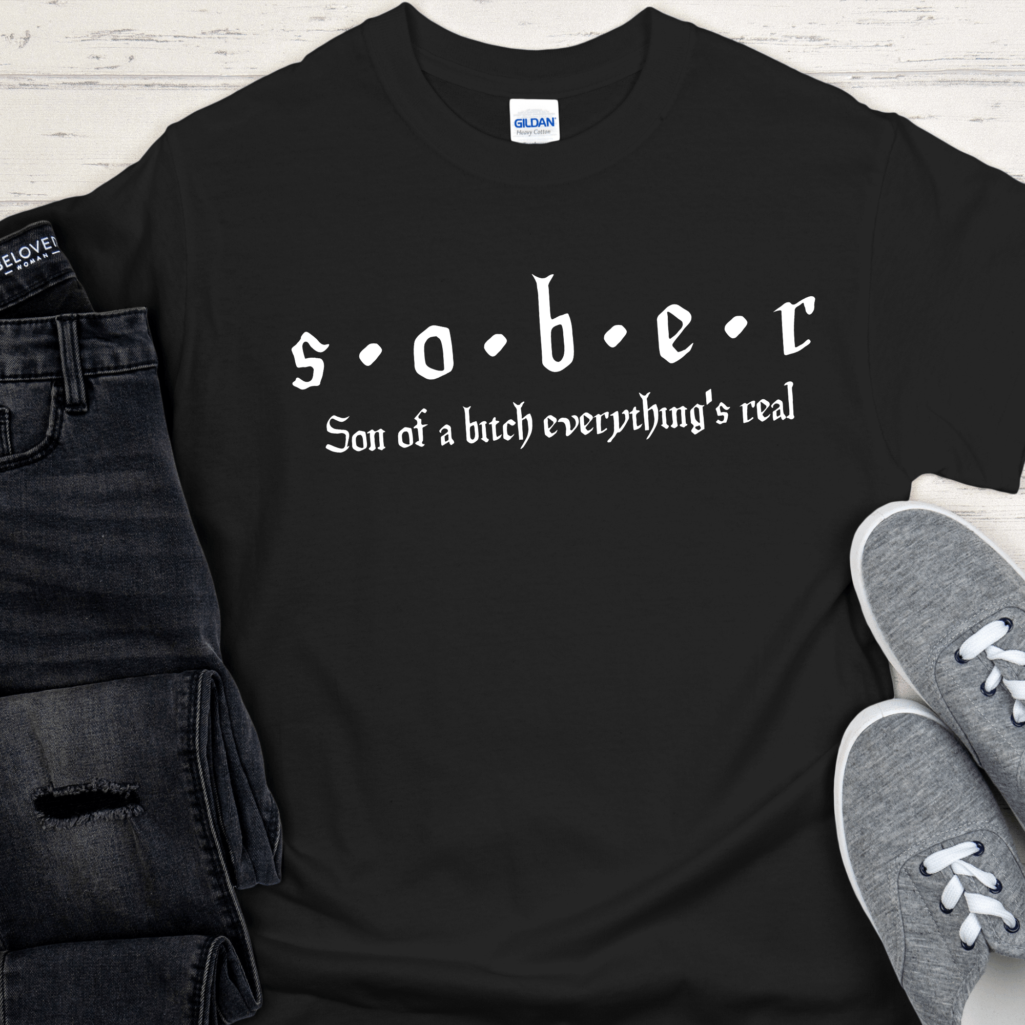 Recovery T-Shirt | Inspiring Sobriety |  S.O.B.E.R. Inspiring Sobriety