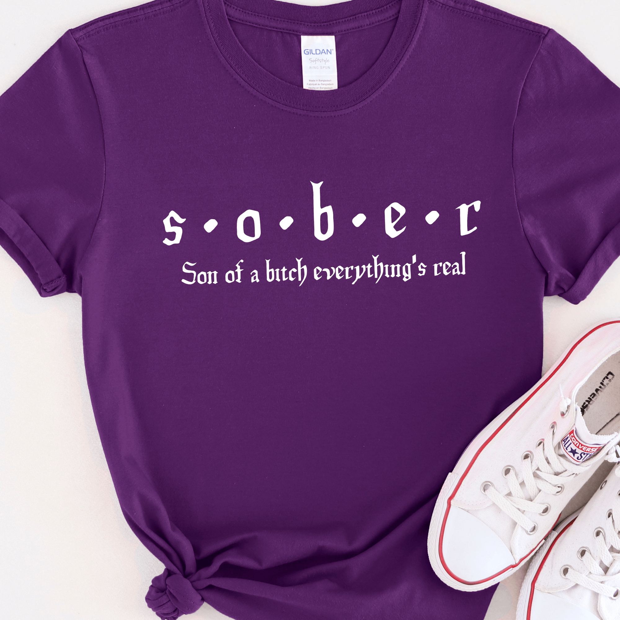 Recovery T-Shirt | Inspiring Sobriety |  S.O.B.E.R. Inspiring Sobriety