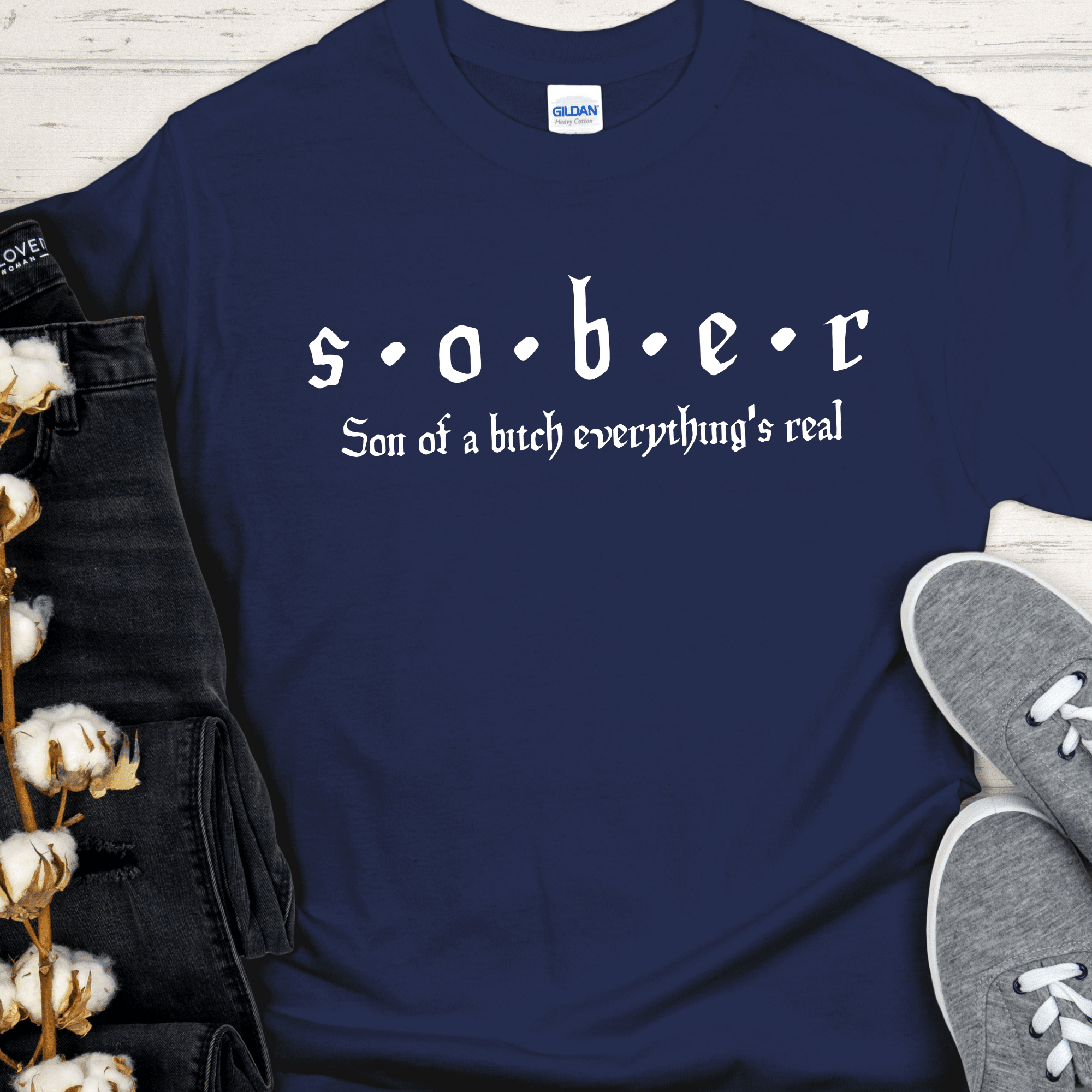 Recovery T-Shirt | Inspiring Sobriety | S.O.B.E.R. - Inner Stride Official