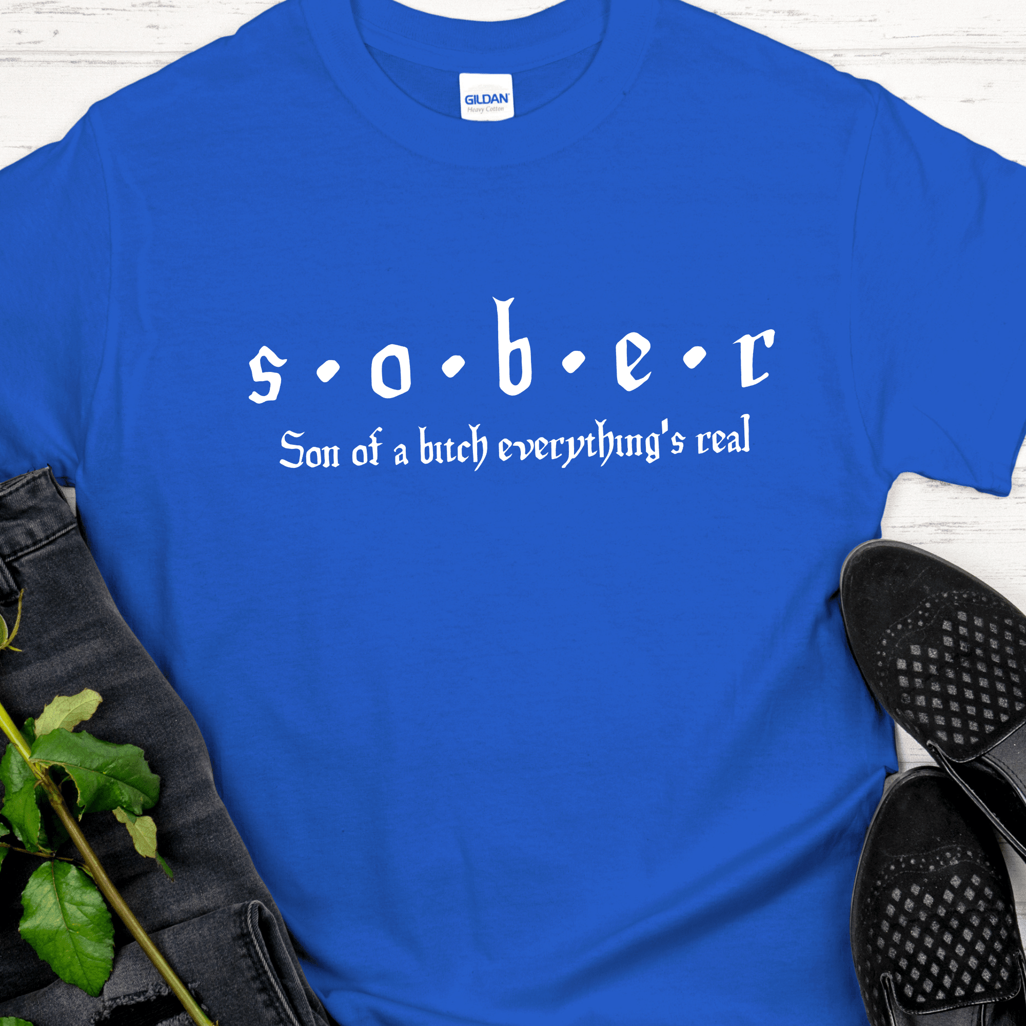 Recovery T-Shirt | Inspiring Sobriety | S.O.B.E.R. - Inner Stride Official