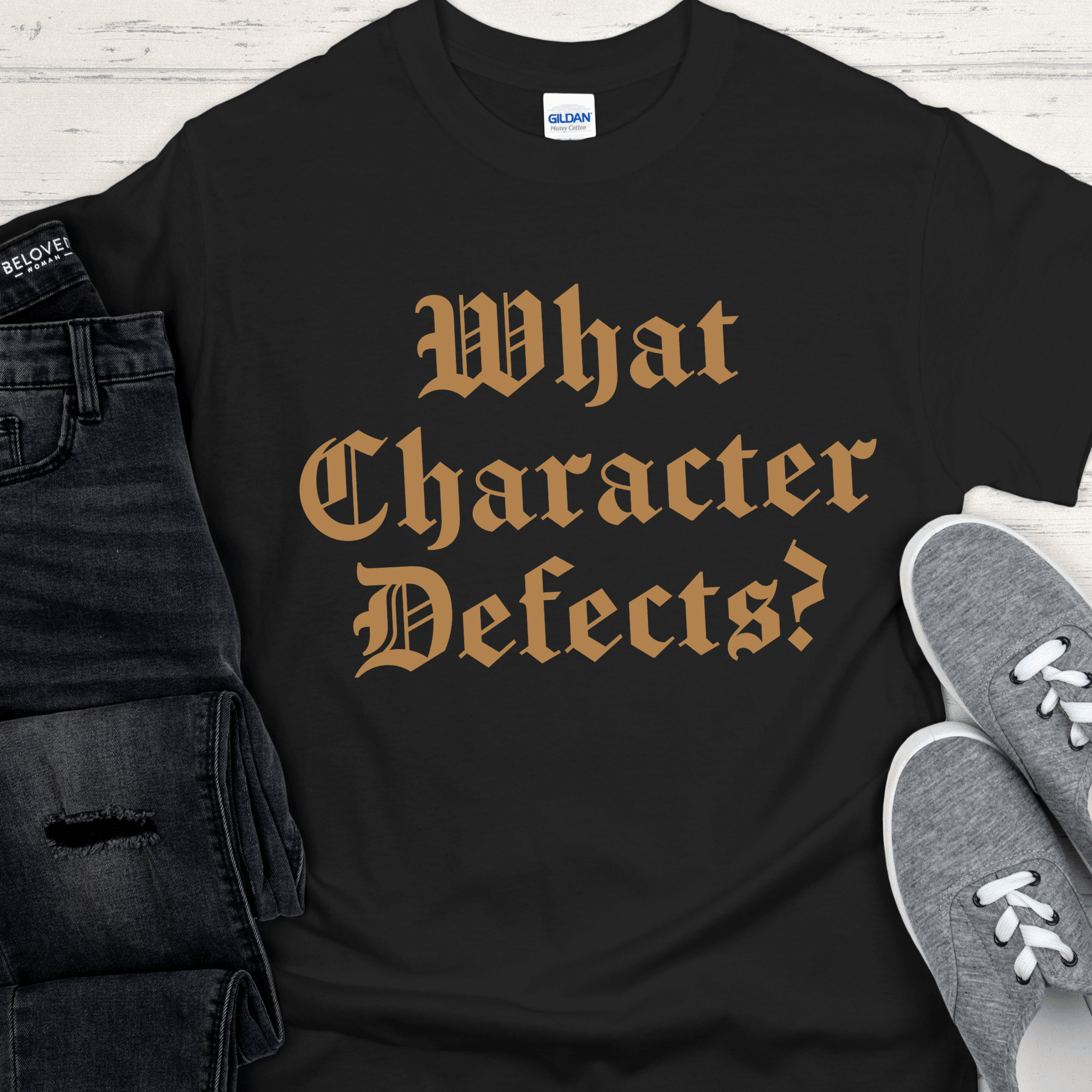 Recovery T-Shirt | Inspiring Sobriety | What Character Defects? - Inner Stride Official