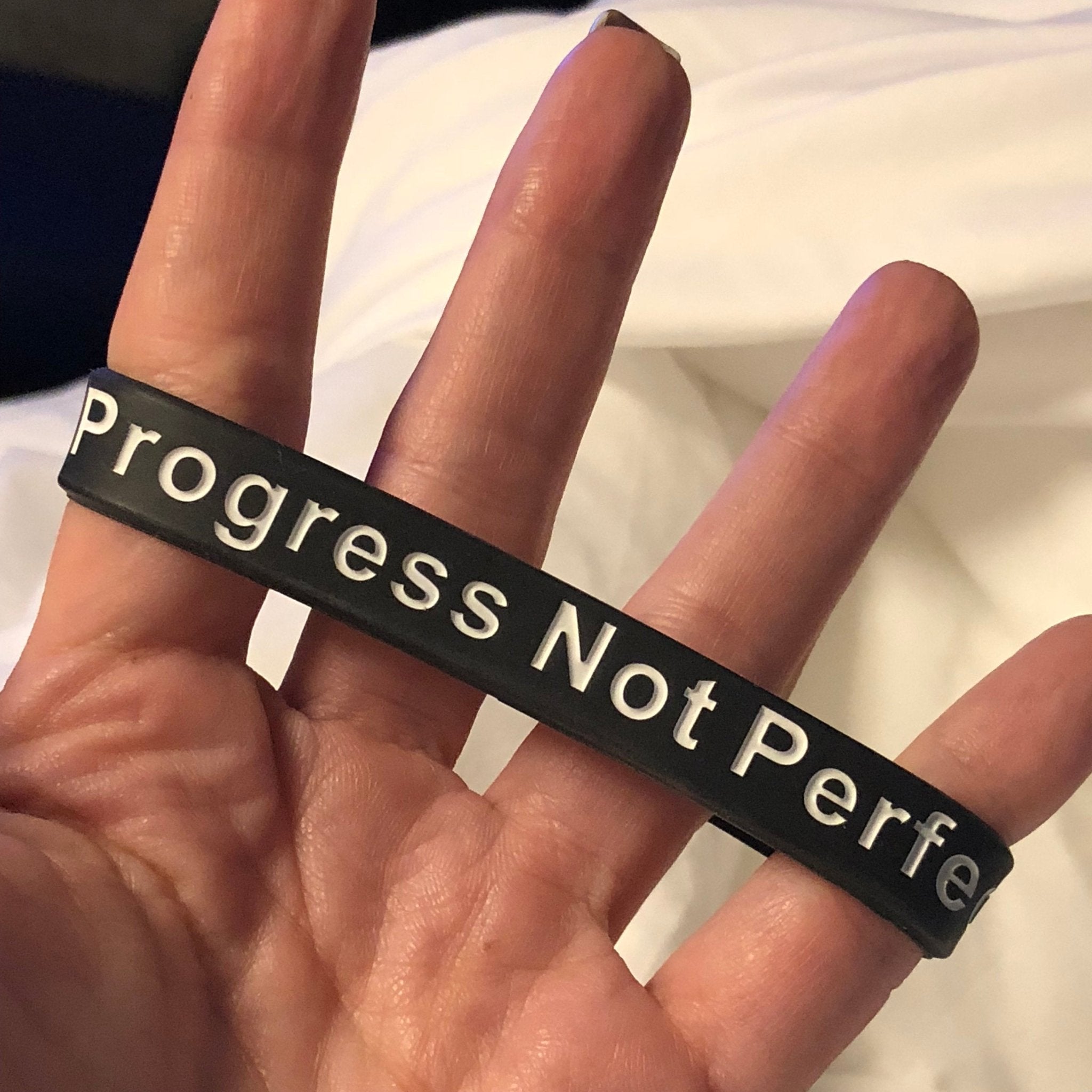 Silicone Wristband - Progress Reminder Band | Motivational Fitness Bracelet - Inner Stride Official