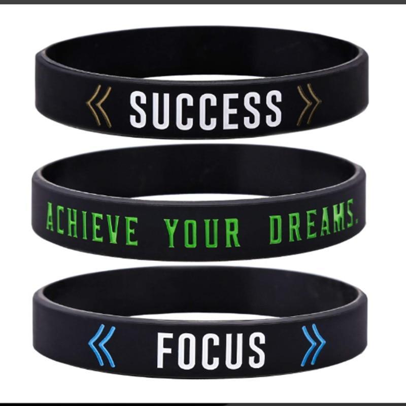 Silicone Wristband Rubber Band Motivational Bracelet For Men And Women Perfect Gift Jewelry Cool Style - Inner Stride Official