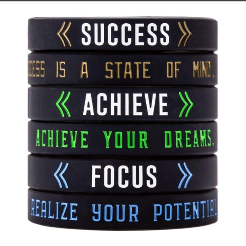 Silicone Wristband Rubber Band Motivational Bracelet For Men And Women Perfect Gift Jewelry Cool Style - Inner Stride Official