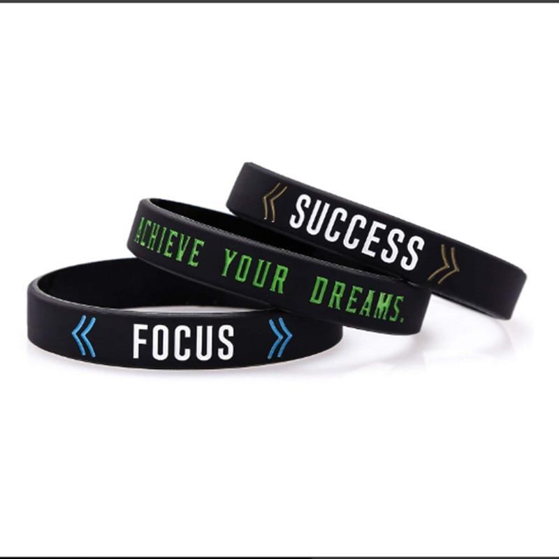 Silicone Wristband Rubber Band Motivational Bracelet For Men And Women Perfect Gift Jewelry Cool Style - Inner Stride Official