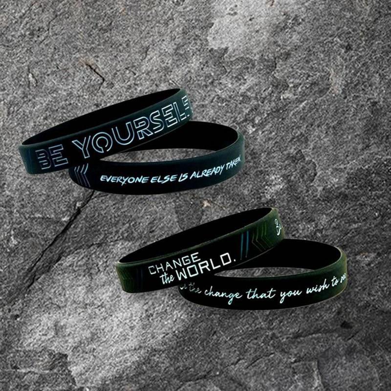 Silicone Wristband Rubber Motivation Bracelet Perfect Gift For Men Unique Jewelry Cool Style - Inner Stride Official