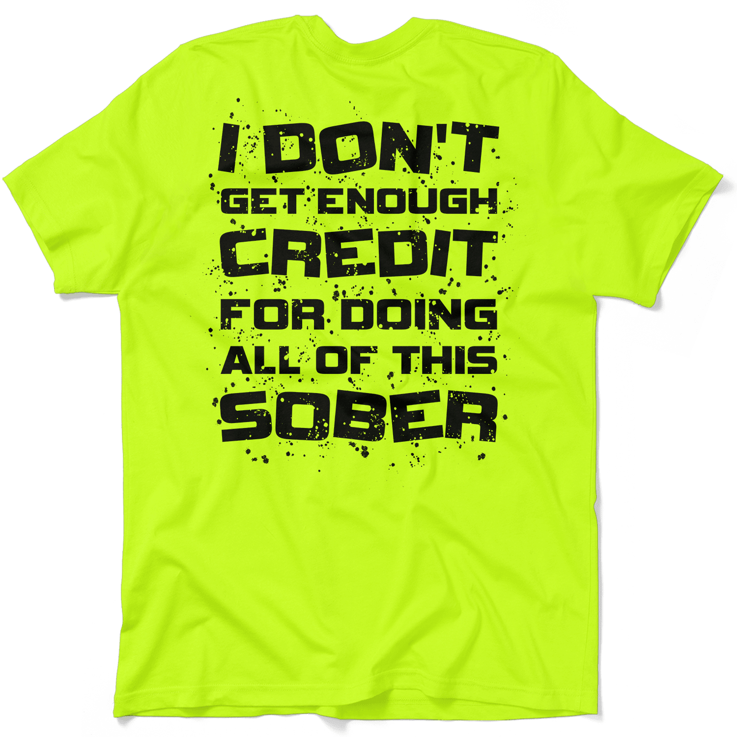 Sober - Safety Yellow T-Shirt - Inner Stride Official