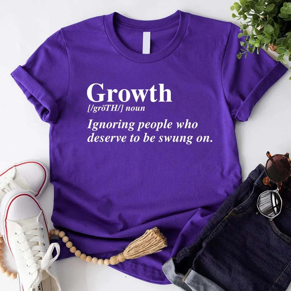 Growth Definition Graphic Tee – Unisex Uplifting Message T-Shirt Adorb Custom Tees