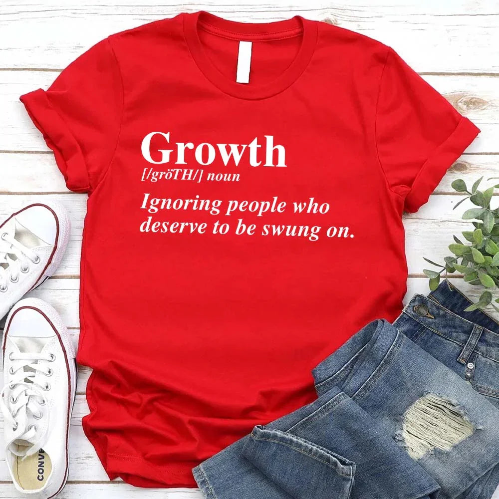 Growth Definition Graphic Tee – Unisex Uplifting Message T-Shirt Adorb Custom Tees