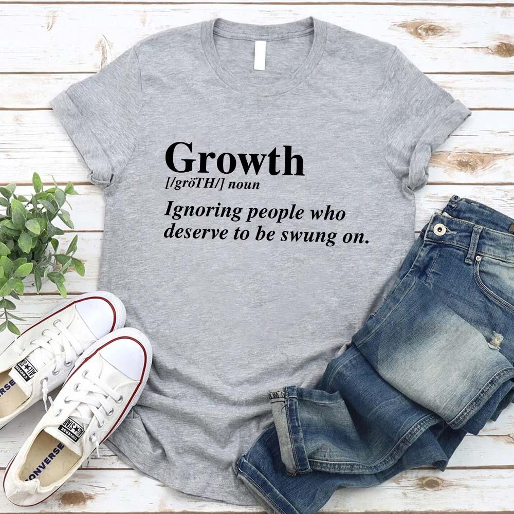 Growth Definition Graphic Tee – Unisex Uplifting Message T-Shirt Adorb Custom Tees