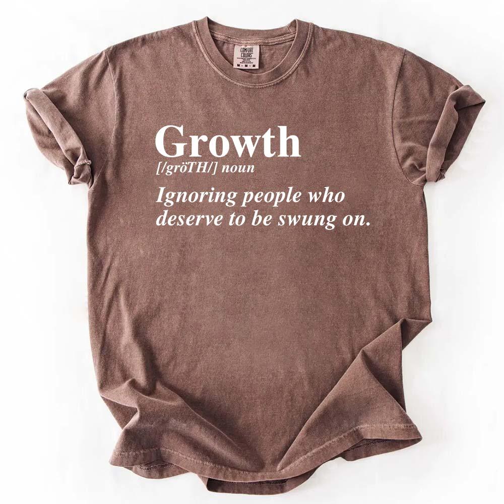Growth Definition Graphic Tee – Unisex Uplifting Message T-Shirt Adorb Custom Tees