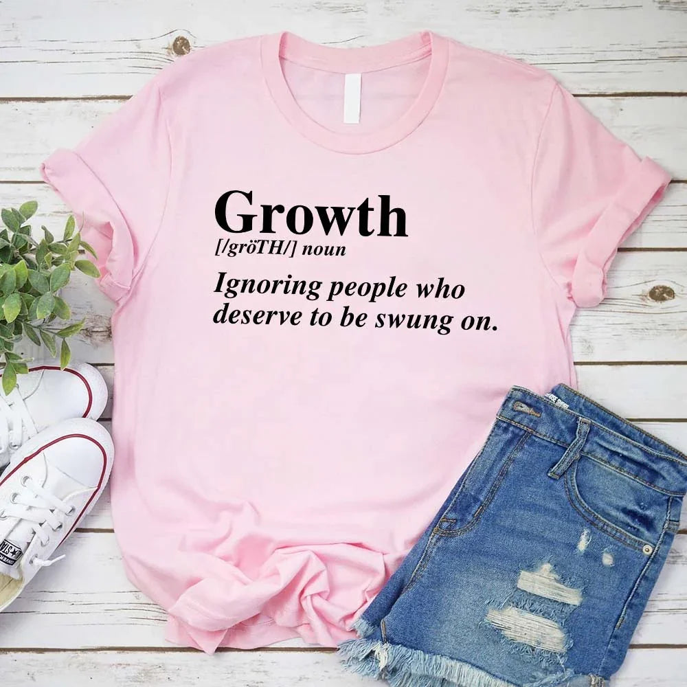 Growth Definition Graphic Tee – Unisex Uplifting Message T-Shirt Adorb Custom Tees