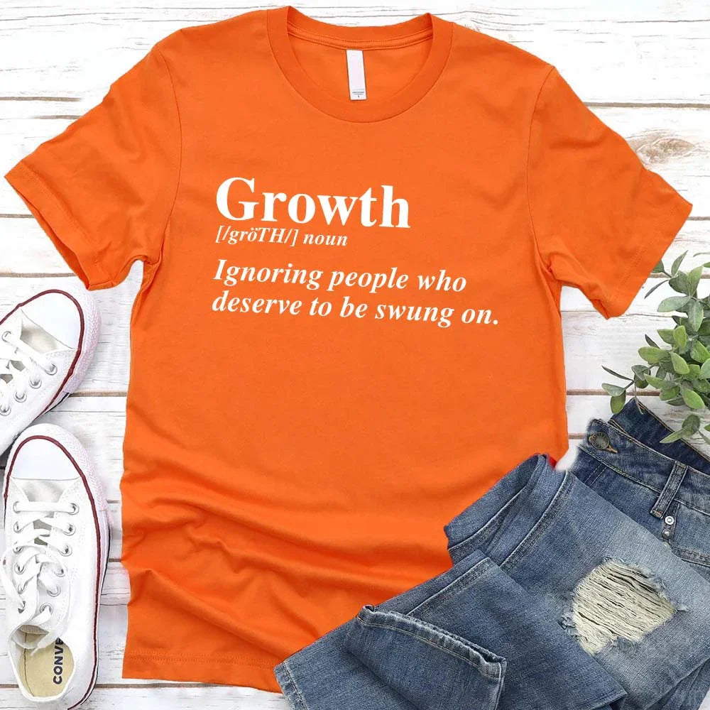 Growth Definition Graphic Tee – Unisex Uplifting Message T-Shirt Adorb Custom Tees