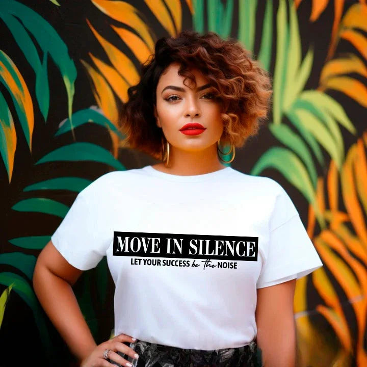 Move in Silence Unisex T-Shirt – Motivational Hustle Tee Adorb Custom Tees