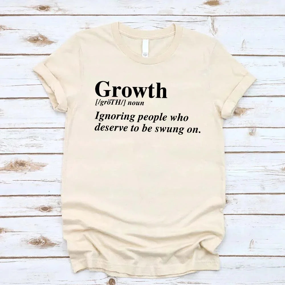 Growth Definition Graphic Tee – Unisex Uplifting Message T-Shirt Adorb Custom Tees