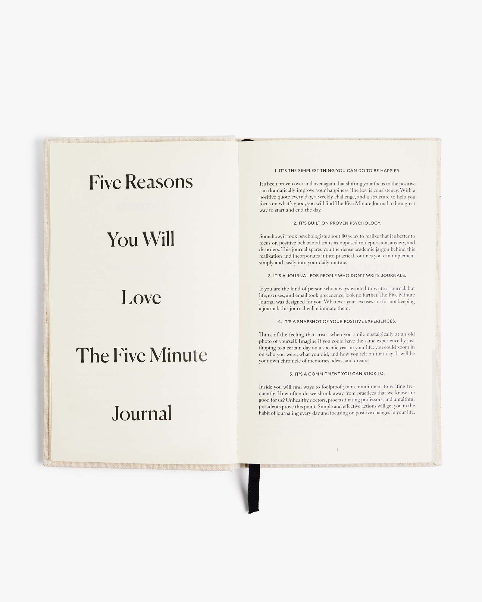 The Five Minute Journal - Original Linen - Inner Stride Official